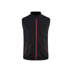 Gilet de travail Softshell Stretch noir et rouge M BLAKLADER