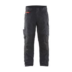 Pantalon de travail Stretch+ noir et rouge 50 BLAKLADER