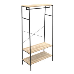 Penderie Napari Bois et Noir – Organisation Moderne
