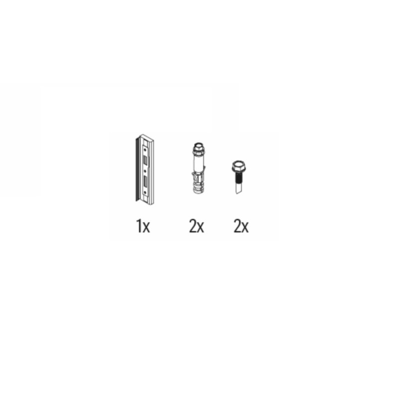 Set de serrure pour portail simple GIARDINO