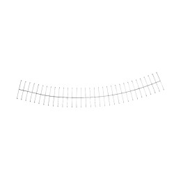 Grille de recouvrement de gabions 80 x 10 cm 4 pièces BELLISSA