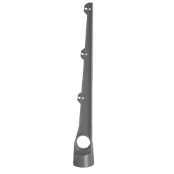 Bavolet droit de clôture anthracite 48 mm GIARDINO