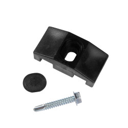 Collier pour poteau carré noir 10 pièces GIARDINO