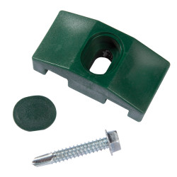 Collier pour poteau carré vert 10 pièces GIARDINO