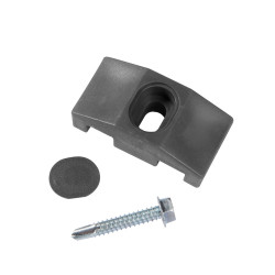 Collier pour poteau carré anthracite 10 pièces GIARDINO