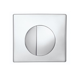 Plaque de commande pour WC suspendu Media chrome brillant SIAMP