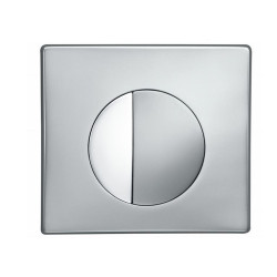 Plaque de commande pour WC suspendu Media chrome mat SIAMP