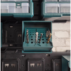 Boîte de rangement pour embouts et mèches pour rangement d'atelier XPST15 X-PERFORMER