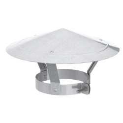 Chapeau pour poêle galvanisé Ø 180 mm SANINSTAL