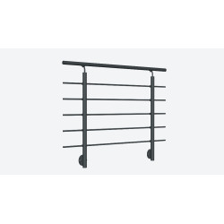 Kit garde-corps à fixation latérale New Rondo anthracite 150 cm SOGEM