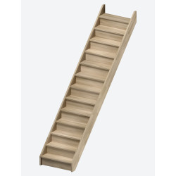 Escalier en chêne Milan droit 280 x 80 cm SOGEM