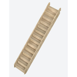Escalier en chêne Provence droit 275 x 82 cm SOGEM