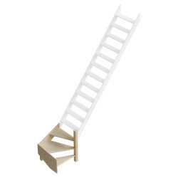 1/4 tournant droit pour escalier de meunier Cottage Junior+ SOGEM