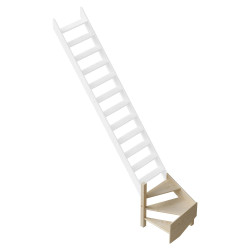 1/4 tournant gauche pour escalier de meunier Cottage Junior+ SOGEM