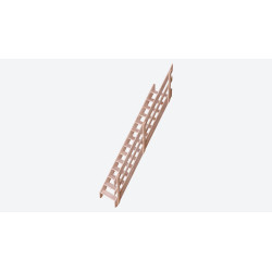Escalier de meunier en hêtre Cottage Medium avec rampe à lisses maxi 300 x 73 cm SOGEM