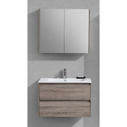 Ensemble de salle de bain Murcia chêne rustique 75 cm SANIMAR