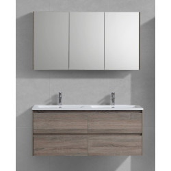 Ensemble de salle de bain Murcia chêne rustique 120 cm SANIMAR