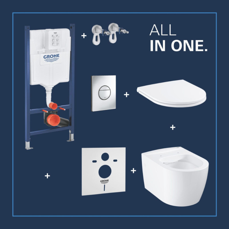 Pack WC suspendu Solido Start Compact 5-en-1 GROHE