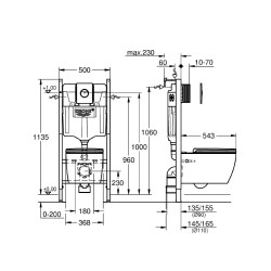 Pack WC suspendu Solido Start Compact 5-en-1 GROHE