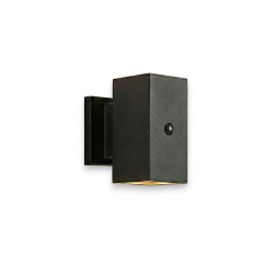 Applique LED solaire Willem carrée avec détecteur de mouvement noire 1 W ZOLUNA