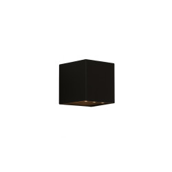 Applique LED solaire Marga carrée noire 1 W ZOLUNA