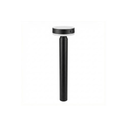 Poteau LED solaire Guus noir 1 W ZOLUNA