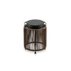 Lampadaire LED solaire Luca chêne clair 1