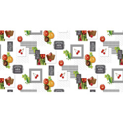 Nappe en PVC non-tissé Marché 140 cm au mètre JOY