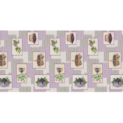 Nappe en PVC non tissé Raisin lila 140 cm au mètre HOBBY