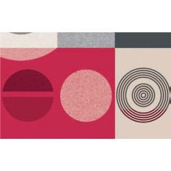 Nappe en PVC non tissé Trend rouge 140 cm au mètre HOBBY
