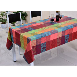 Nappe en PVC Touch-Skin Patch rouge 140 cm au mètre JOY