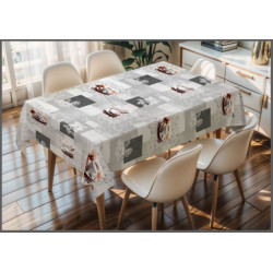 Nappe en PVC Touch-Skin Coffee 140 x 250 cm JOY