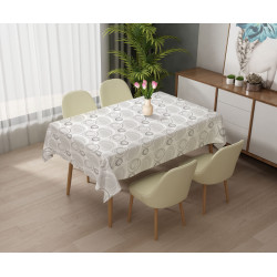 Nappe en PVC Touch-Skin Boule grise 140 x 250 cm JOY
