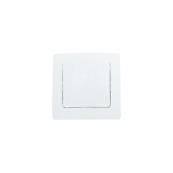 Interrupteur encastrable unipolaire blanc mat PROFILE