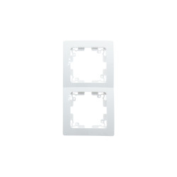 Plaque de recouvrement double blanche PROFILE