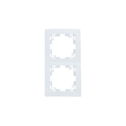Plaque de recouvrement double blanc mat PROFILE
