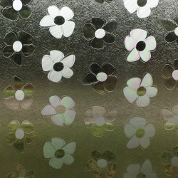 Feuille vitrostatique Flower 45 cm au mètre JOY@STATIC