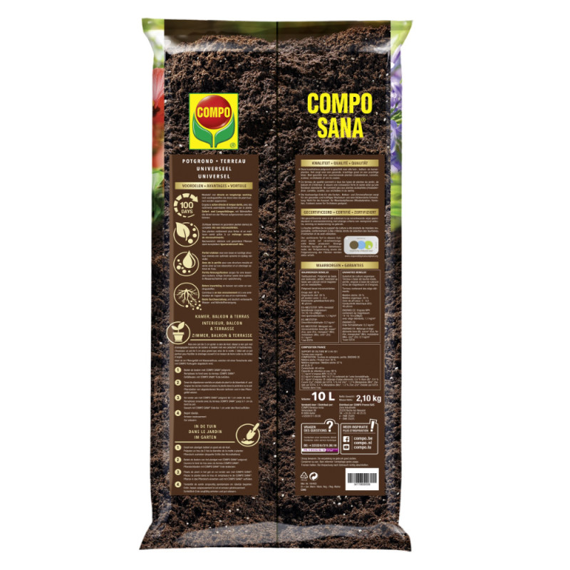 Terreau universel 10 L COMPO