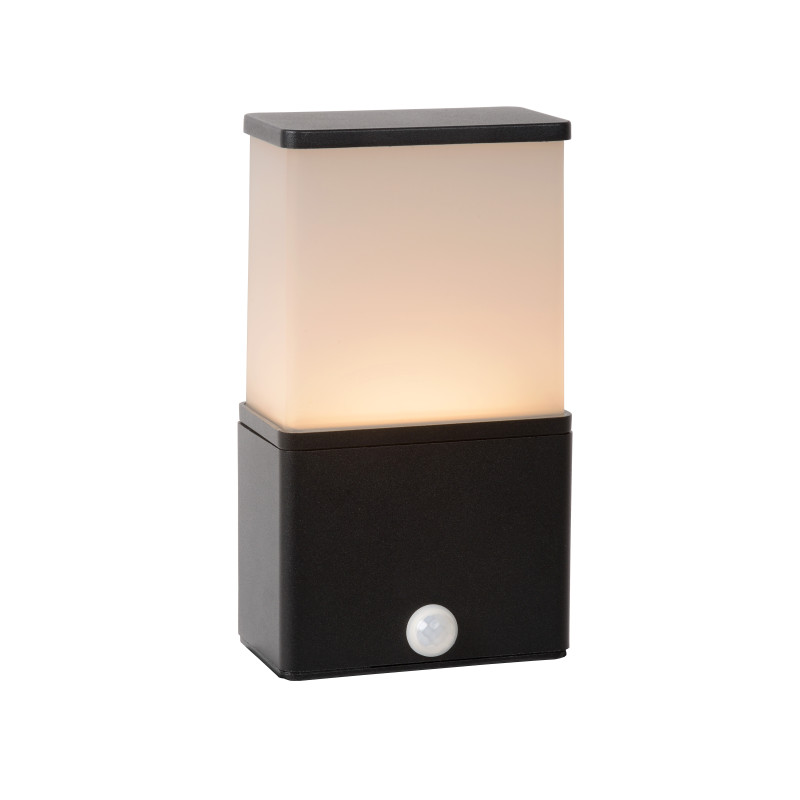 Applique extérieure LED Limba noire avec détecteur de mouvements 320 lm 9 W LUCIDE