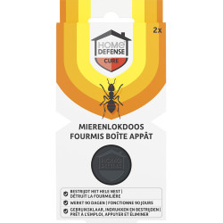 Boîte appât anti-fourmis 2 pièces HOME DEFENSE