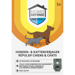 Répulsif à ultrasons contre les chats et les chiens HOME DEFENSE