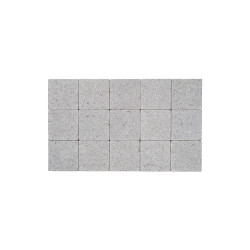 Pavé tambouriné gris 15 x 15 x 6 cm COBO GARDEN