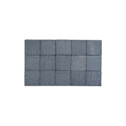 Pavé tambouriné pierre bleue 15 x 15 x 6 cm COBO GARDEN