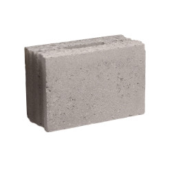 Bloc de béton plein certifié Benor 30 x 19 x 20 cm
