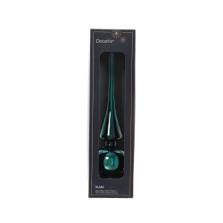Cimier en verre brillant vert émeraude Ø 8