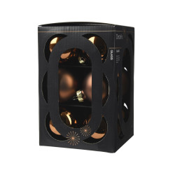 Set de boules de Noël en verre brun espresso Ø 6 cm 12 pièces DECORIS
