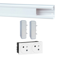 Kit goulotte DLP à clippage direct 50 x 80 mm blanc LEGRAND