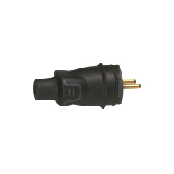 Fiche mâle 16 A noire LEGRAND