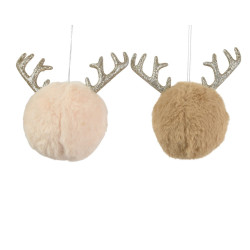 Boule de Noël en mousse renne Ø 9 cm DECORIS