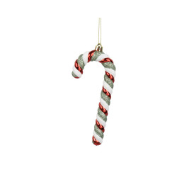 Sucre d'orge à suspendre blanc et rouge 15